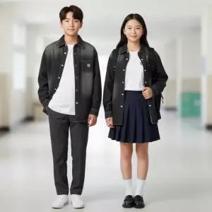 소이 세이브존07 남여블랙데님셔츠  26S1301