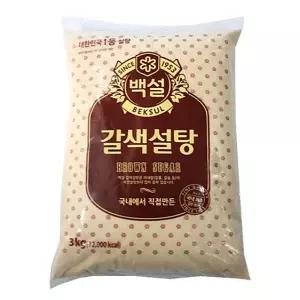 설탕 갈색설탕 CJ백설 백설탕 갈색설탕3kg 흑설탕 서치생활