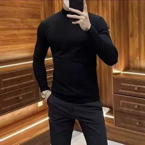 남자반목폴라 모크넥 기모 반폴라티셔츠 UC-0207