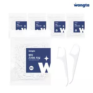 왕타 스마트 치실 이쑤시개겸용 치석제거 대용량 500개입