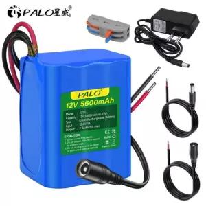 충전식 리튬 이온 배터리 팩 12.6v 충전기 포함 RC 자동차 보트 로봇 DlY 대용량 12V 5600mAh 67.2Wh