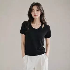 [롯데백화점]제이제이지고트 썸머 홀터 레이어드 니트 GS7N1PO701