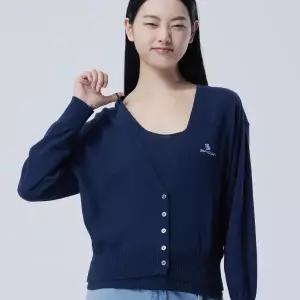 [롯데백화점]베네통 여성 나시 셋업 자수 가디건 BAKC74631