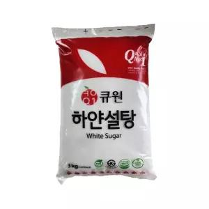 큐원 하얀설탕 3kg 6개