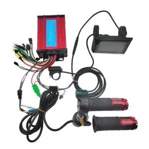 전기 자전거용 브러시리스 컨트롤러 LCD 디스플레이 및 스로틀 포함 36V 48V 60V 350W 500W 600W MAX25A