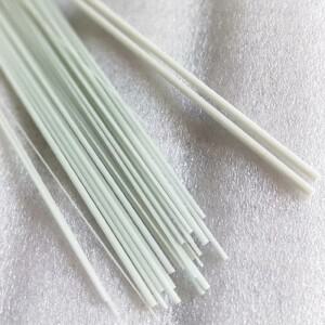 10pcs 흰색 유리 섬유 막대 0.8mm/1mm/1.5mm/2mm/2.5mm/3mm/4mm/5mm/6mm/7mm/8mm 길이 500mm