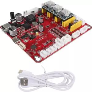 RATTMMOTOR CNC 컨트롤러 보드 4축 GRBL USB 포트 12-24VDC 라우터 각인 기계 드라이버 DIY 미니 우드
