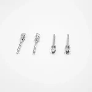 RC 비행기 헬리콥터 DIY 모델 장난감 부품(M5x3x25mm)을 위한 너트 다이아 랜딩 기어 구동축이 장착된 4PCS