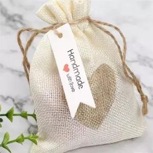 고급 종이 라벨 택 작은 화이트라벨 택 세로형 디자인 제작