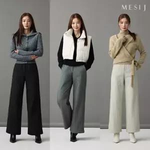 (역시즌초특가)[메시제이] FAUX퍼 패딩 팬츠 3종