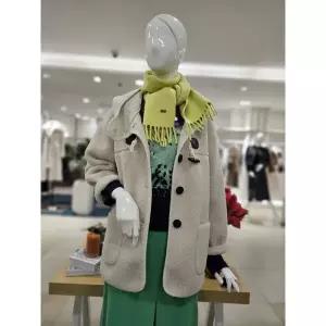 [포커스] 후드 떡볶이단추 무스탕코트 FW4J3CT31271