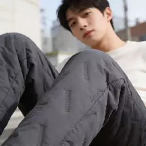 [하프클럽/]남자 조거팬츠 누빔 패딩바지 방한 방풍 바지 겨울 야외 활동 캠