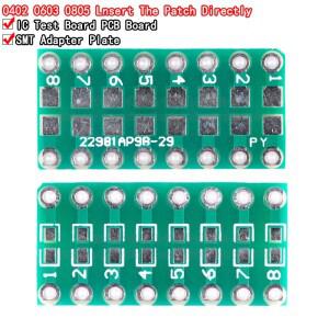 10pcs SMT DIP 어댑터 변환기 0805 0603 0402 커패시터 저항 LED 핀보드 FR4 PCB 2.54mm 피치 회전