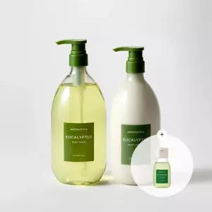 [샴푸미니증정] 아로마티카 유칼립투스 바디로션 750ML + 바디워시 1L