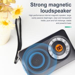 AM FM 라디오 텔레스코픽 안테나 실내 실외 비상 사용 시끄러운 스피커 헤드폰 잭 배터리로 작동되는