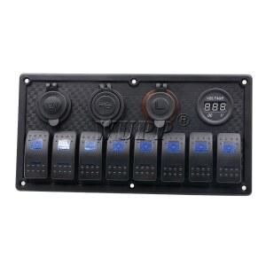 스위치 패널 판넬 캠핑카 12V 케이블 캠핑 USB 컨트롤박스 로커 차량 충전 간이