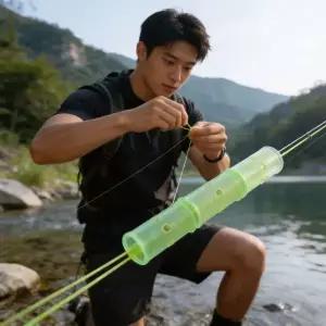 낚시줄 식별 야광 실리콘 라인 찌 멈춤 고무 야간 낚시 민물 바다