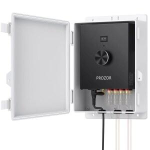 PROZOR 블루투스 5.1 야외용 스피커 파워 앰프 4채널 4*200W TPA3221 방수 마운팅 박스 포함 앰프(4U20138옴 수동 스피커용) 홈 파티 | 앰프 스피커용)