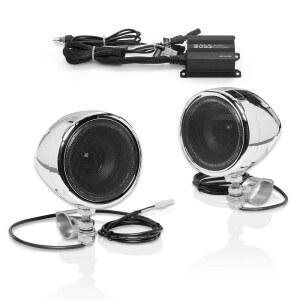BOSS AUDIO SYSTEMS MC420B 3인치 오토바이용 스피커 클래스 D 앰프 패키지