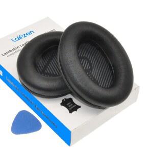 양가죽 QC45 SE QC35II QC35 QC25 QC15 이어패드 보스용 쿠션 교체용 QC 45 35 II QC2 AE2 AE2I AE2W SOUNDLINK SOUNDTRUE 35II 25 15 2 AE QUIETCOMFORT 헤드폰 양가죽(블랙)