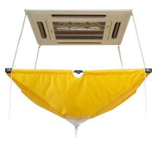 천장 에어컨 청소 물받이 천장에어컨 천정 받침대 배수관 시스템에어컨 먼지 방수포 물받이통