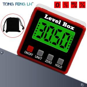 디지털 각도기 각도 angle 정밀 level box 경사계 with finder 측정기 tal base 상자 magnet 베벨
