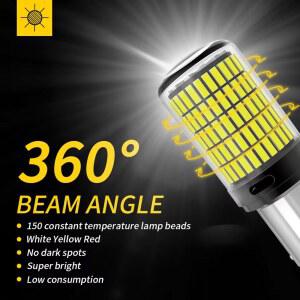 고출력 차량 LED Ca P21/5W 7443 브레이크 전구 4014SMD 조명 1157 램프 us 12V 1156 P21W PY21W 7440 W21W 신호 밝은