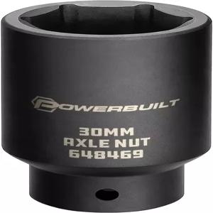 파워빌드 30mm 액슬 너트 소켓 1/2인치 드라이브 6포인트 엑스트라 딥 샤프트 제거 - 648469