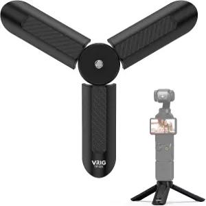 VRIG TP05S 미니 삼각대는 DJI OSMO Pocket4 및 Pocket3용이며 휴대용 포켓 스탠드 데스크용 소형 핸드헬드