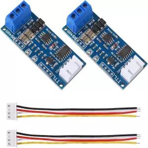 ALMOCN 2팩 TTL to RS485 어댑터 모듈 3.3V 5V 485 신호 싱글 칩 직렬 포트 레벨 변환기 RXD TXD 표시기