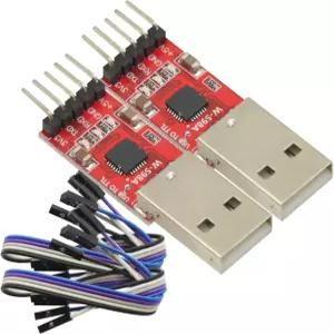 GODIYMODULES 2개 세트 CP2102 USB to Serial 변환기 TTL UART 다운로드 라인 포함 5핀 모듈