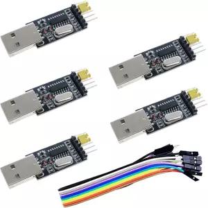안녕하세요 STC 마이크로컨트롤러 다운로드 어댑터가 포함된 5개 USB to Serial 및 TTL CH340 모듈