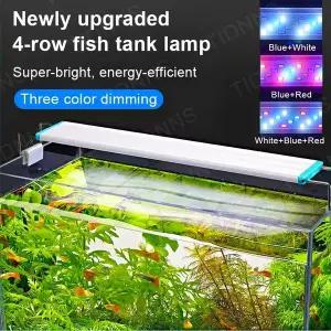 메탈라이트 어항조명 수초용 초슬림 LED 수족관 조명 RGB 수생 식물 18-58CM 확장형 방수 클립 어항용 90-2