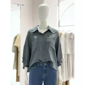 한정수량 올리브데올리브 소매롤업 루즈핏 포켓 셔츠 블라우스 YW6AB609 2811525