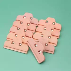 주방 밀봉 집게 과자 봉지 클립 다용도 10P 핑크