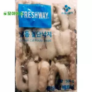 짬뽕 낙지 500g 볶음용 덮밥 수입 절단 냉동 낙지다리
