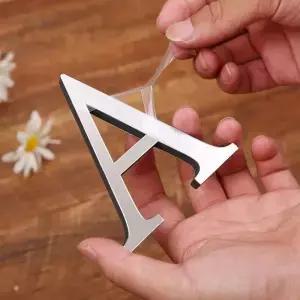 릴 거울 3D 벳 집 번호 벽 스티커 영어 장식 결혼식 사랑 편지