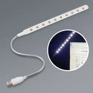 USB LED 라이트 바 10구 스탠드 독서 등 노트북 조명/조명등/촬영/장비/주방/집게/단스탠드/스텐드/독서등