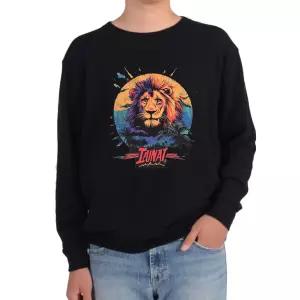 기모맨투맨 다양한 색상 사이즈 사자 LION 빈티지 제왕