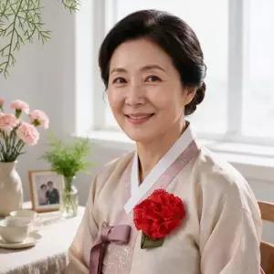 카네이션 꽃브로치 부모님 어버이날 스승의날 행사용 감사선물 배지 2개입 가정의달 뱃지