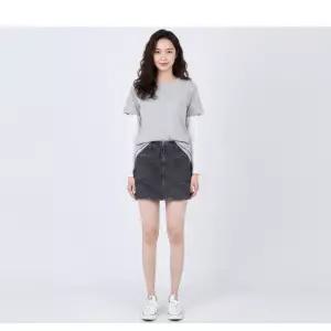 게스 여성 청바지 지퍼 포인트 치마바지 블랙 YO6D3972