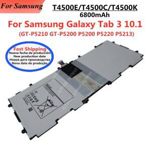 6800mAh T4500E T4500K T4500C 삼성 갤럭시 탭 3 탭3 10.1 P5200 P5210 P5220 GT P5200 P5213 GT P5210용 교체 배터리