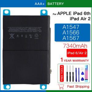 iPad 6/iPad Air 2 A1566 A1567 A1547 용 정품 새 7340mAh 태블릿 배터리 추적 번호가있는 고품질 재고 배터리