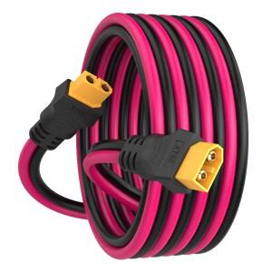 XT60 연장 케이블 12AWG XT60-XT60 태양광 패널 원격 제어 배터리에 적합한 남성-여성 커넥터 포함
