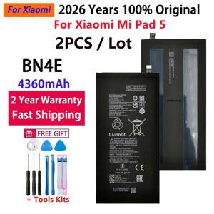 2 개/몫 100프로 2026 년 원래 고품질 BN4E 배터리 4360mAh Xiaomi Mi Pad 5 Pad5 태블릿 충전식 배터리
