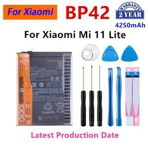 100프로 샤오미 미 11 라이트용 하이 퀄리티 휴대폰 교체 배터리 및 도구 BP42 4250mAh 정품