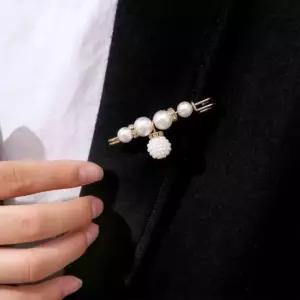 정장 매너 브로치 스카프핀 클립 진주 옷핀 6개 세트 가디건 다용도 머플러핀 액세서리