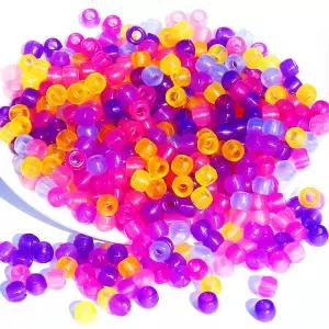UV 자외선 비즈 (500g) 색상변환 발색 야광 칼라 구슬 팔찌 목걸이 키링 굿즈 만들기 [BOV84265]