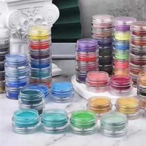 에폭시 송진 진주 광택 에폭시 송진 염료 진주 안료 네일 아트 비누 만들기 DIY 보석 공예용 운모 분말 6 가지 색상/세트