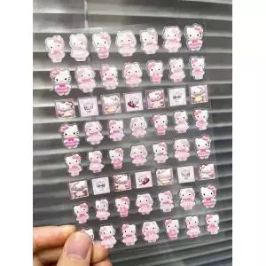 1pcs 귀여운 Pvc 미니 수하물 태그 스티커 네일 아트 방수 스크랩북 자동차 헬멧 핸드북 스케이트 보드